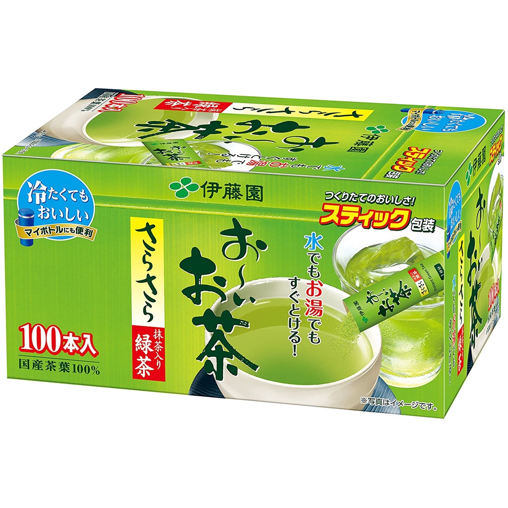 日本直送 伊藤園 ITOEN 幹綠茶棒型 0.8g x 100本 含抹茶