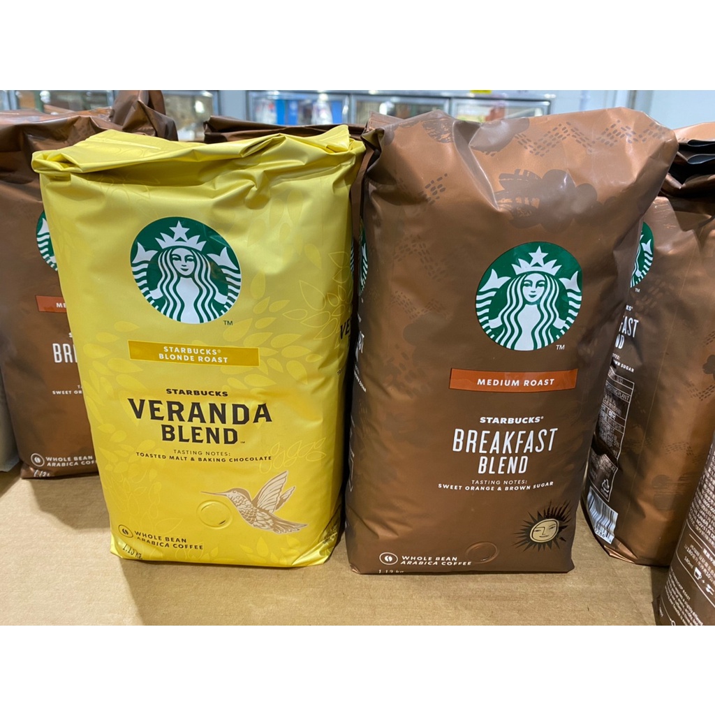 Starbucks Breakfast Blend 星巴克 早餐綜合咖啡豆1.13公斤&amp;黃金烘焙綜合咖啡豆1.13公斤