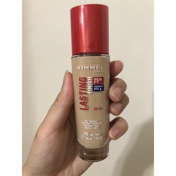 RIMMEL 倫敦芮魅極限長效持久粉底液(紅蓋）30ml 👉🏻103、100、010