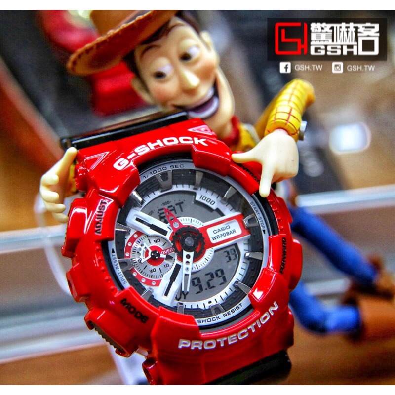 【驚嚇客】G-SHOCK GA-110RD 紅 黑 死侍 MARVEL