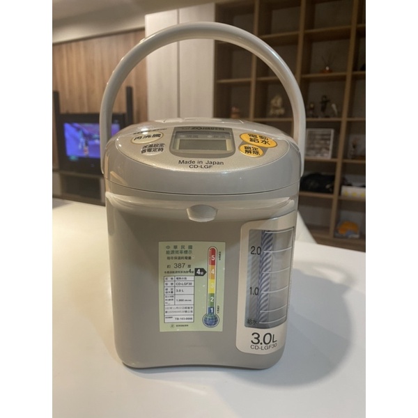［ 二手 ］ ZOJIRUSHI 象印CD-LGF 3公升 微電腦電動給水熱水瓶