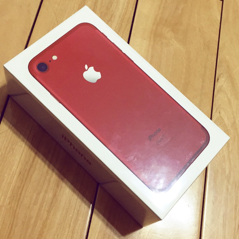 Iphone7 紅 128G 全新未拆封，門號續約拋售，保固一年
