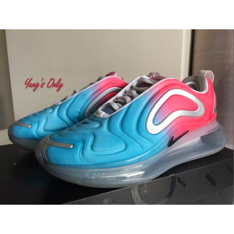 YO！Nike W Air Max 720 全腳掌氣墊 漸層 天空藍 桃紅 粉紅 科技感 慢跑鞋