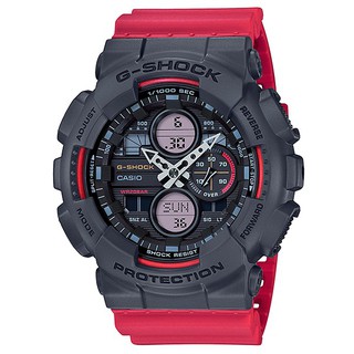 CASIO卡西歐G-SHOCK GA-140-4A超人氣雙顯式設計結合指標數字顯示，48個城市世界時間等功能51.2mm