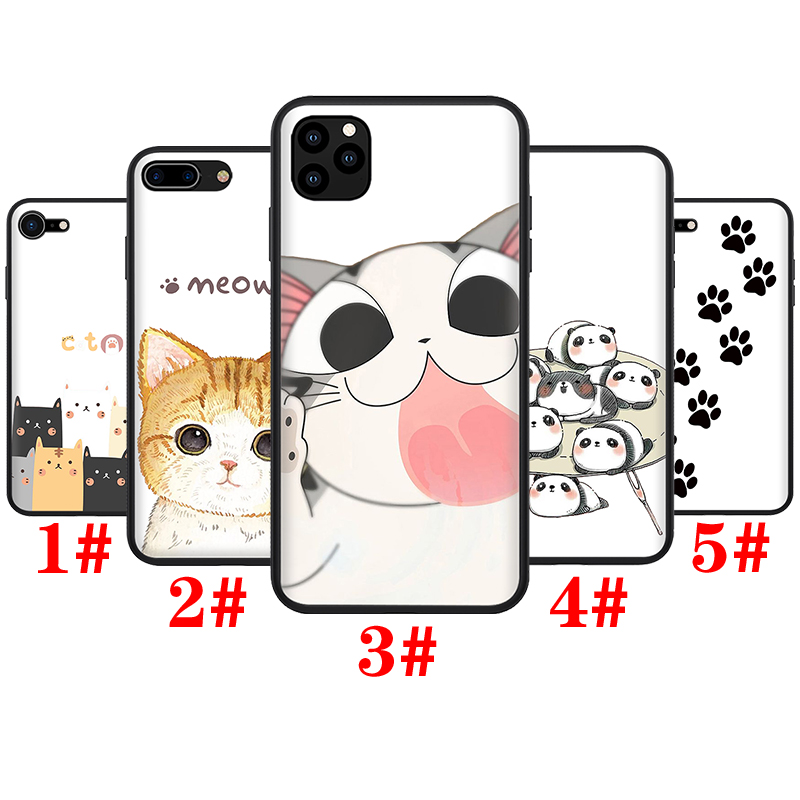 138z 卡通貓喵喵軟矽膠手機殼iphone 8 7 6s 6 Plus 5 5s Se 16 蝦皮購物