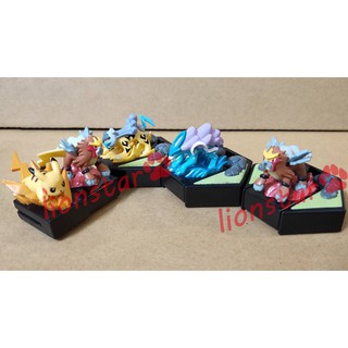 年代物 正版 絕版 彈射玩具 寶可夢 BANDAI 雷公 炎帝 水君 皮卡丘 萬代 神奇寶貝 滾輪 公仔 模型 收藏