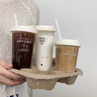 現貨 韓國代購 Amytable 品牌LOGO手拿隨身杯/環保杯/韓國製造 隨行杯/隨身環保杯/咖啡杯 可用吸管直接就口