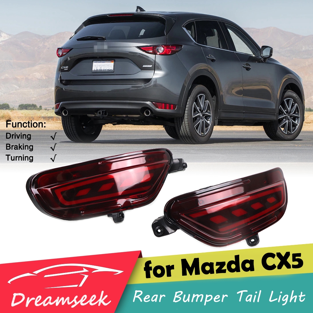 Mazda 馬自達cx5 三功能led後杠燈尾燈改裝紅面cx 5 17 21年行車燈剎車燈流動轉向信號燈 蝦皮購物