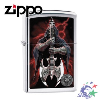 Zippo 美系經典打火機 - 斯托克斯 Anne Stokes 骷髏吉他手 - 29109 / ZP534【詮國】