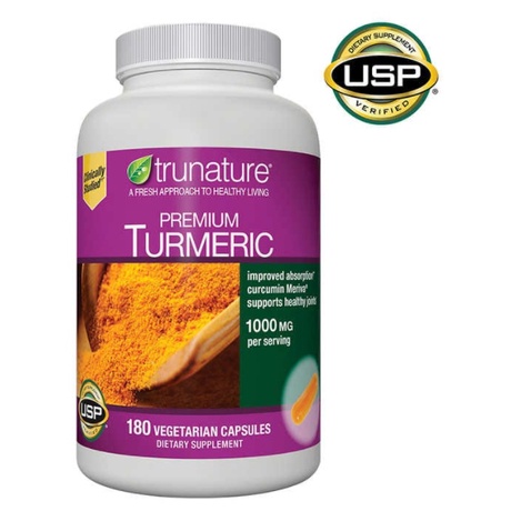 💕【代購】☆ 美國 trunature Premium Turmeric 1000mg 優質薑黃 膠囊180粒
