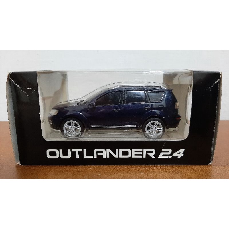 MITSUBISHI MOTORS 三菱 outlander 2.4 藍 1/43 原廠 模型車 迴力車 絕版 現貨