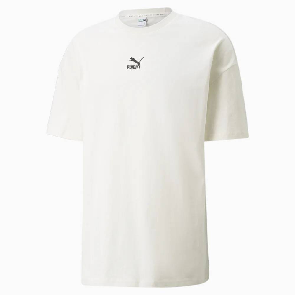 PUMA 流行系列Classics寬鬆短袖T恤(M) 短袖上衣 男 米白色 53213573