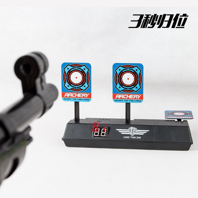 M4電動電子計分標靶自動回位電子槍靶射擊靶子槍靶玩具