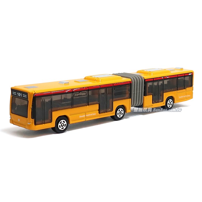 HY ALLOY華一 101G 加長雙節巴士/橘 超長型小車 合金模型車 BRT快捷 公車【楚崴玩具】