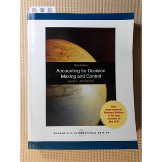Accounting for Decision Making and Control》6版_9780071283700