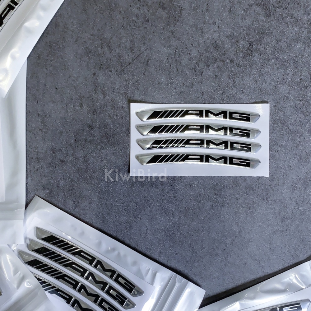 AMG 輪胎 車標 銀底｜輪胎 輪框 輪圈 輪轂 貼 裝飾 改裝 鋁圈 輪子 字母貼 鋁片 車貼 賓士 Benz 可刷卡