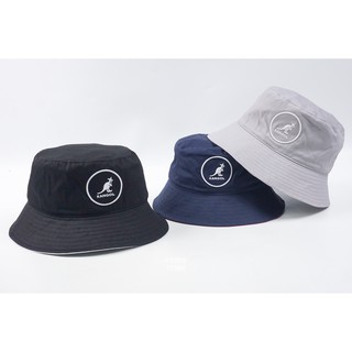 胖達）KANGOL 袋鼠 COTTON BUCKET 棉質 漁夫帽 帽子 黑 藍 灰 男女
