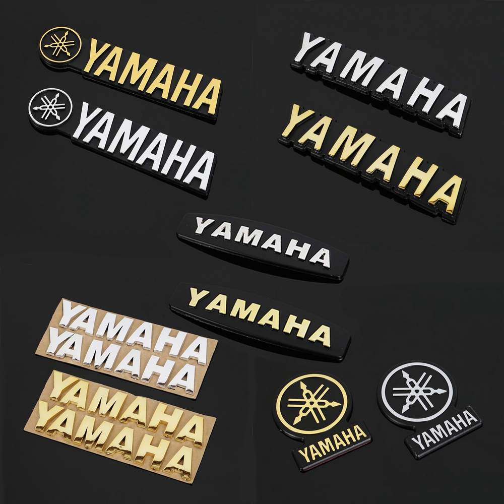 一對3d 立體yamaha 雅馬哈logo 機車標誌徽章摩托車貼紙貼花 蝦皮購物