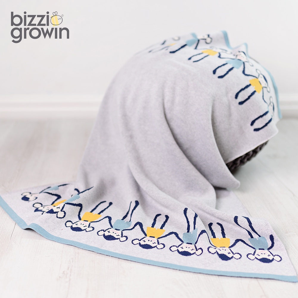 【BG Bizzi寢具】俏皮猴針織蓋毯