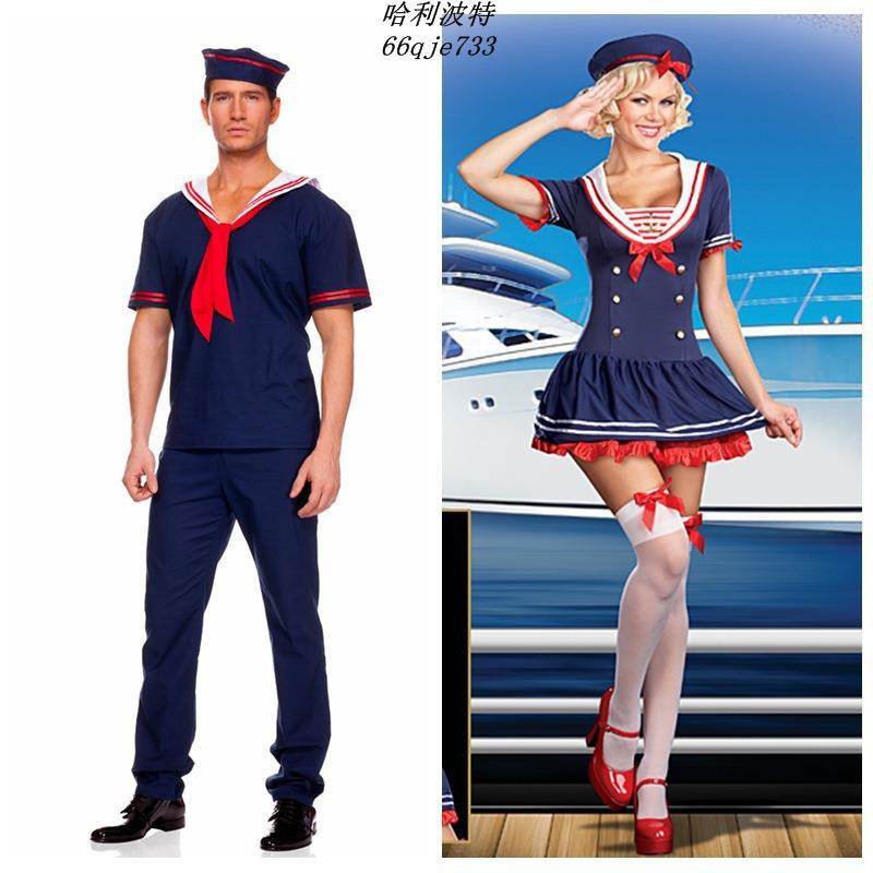 可超取男女情侶款水手服女海軍服水兵服美國男制服游戲服夜店cosplay 蝦皮購物