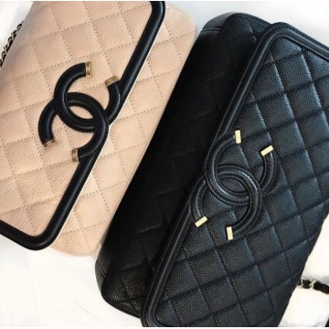 chanel filigree small flap bag
