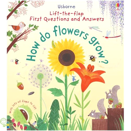 Lift-The-Flap First Questions And Answers How Do Flowers Grow?植物怎麼開花 翻頁操作書（外文書）