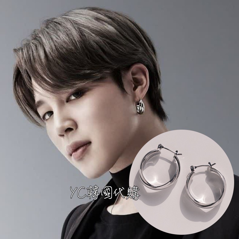 【現貨】 ASMAMA 智旻同款交叉雙環耳環 朴智旻 智旻 JIMIN 雙環耳環 交叉雙環耳環 르에버