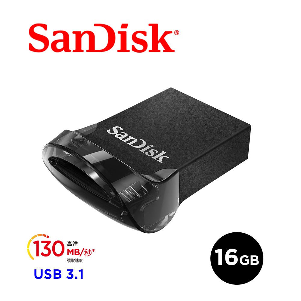 SanDisk Ultra Fit USB 3.1 CZ430 16GB 高速隨身碟 (公司貨)