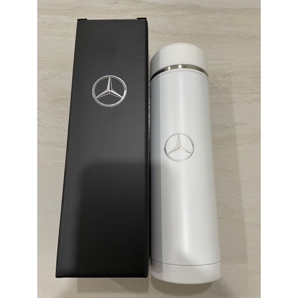 賓士 Mercedes-Benz 白色保溫壺 保溫瓶 水瓶 全新
