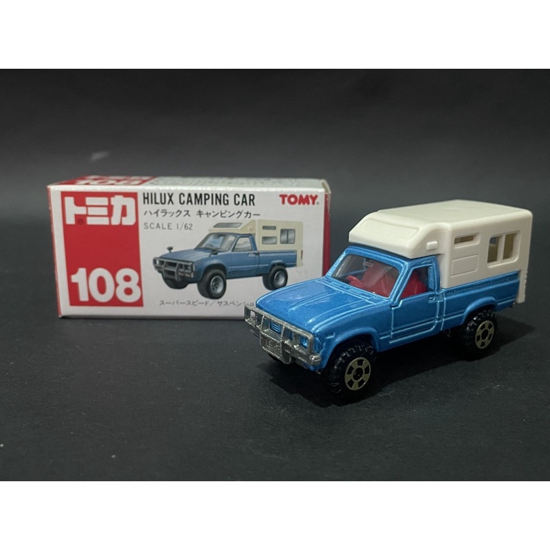 TOMY TOMICA 多美 絕版舊紅標 NO.108 TOYOTA HILUX CAMPING CAR豐田海力士露營車