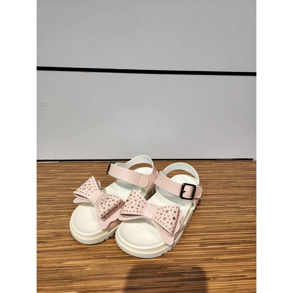 MOONSTAR - 女童涼鞋 冰雪奇緣款 舒適 透氣 大蝴蝶結 粉色 - EPFO20023