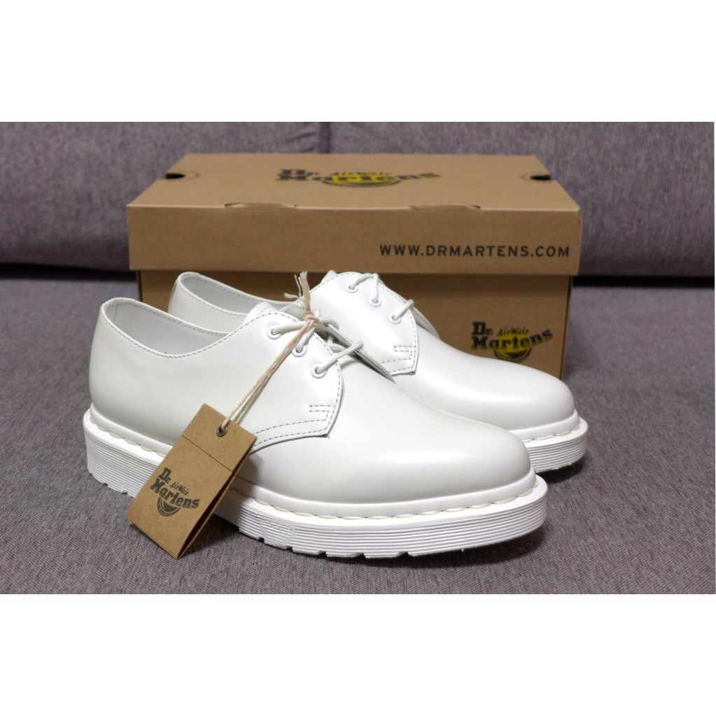 Dr Martens 1461 White Mono Shoe 馬汀 純白 3孔鞋