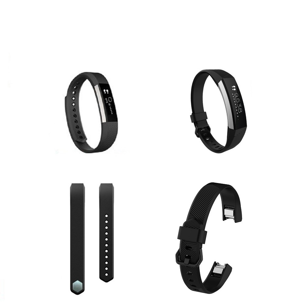 DC【矽膠錶帶】Fitbit Alta 通用錶帶 Alta hr 運動手環錶帶 純色替換錶帶 智能手錶腕帶 防水防汗
