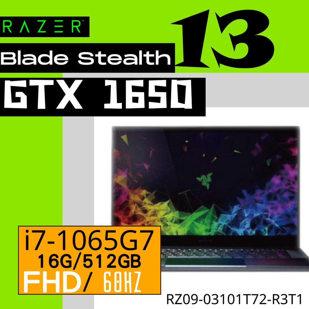 Razer 雷蛇 Blade Stealth 13 i7-1065G7 GTX1650 60Hz