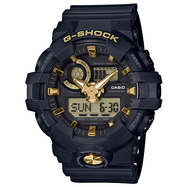 CASIO卡西歐G-SHOCK 強悍機能型多功能運動錶GA-710B-1A9 GA-710B-1A4 GA-700 金色