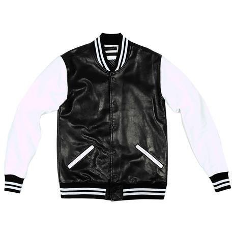 Skatopia baseball leather Varsity jacket 真皮棒球外套 牛皮袖