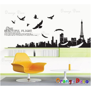【橘果設計】巴黎鐵塔 壁貼 牆貼 壁紙 DIY組合裝飾佈置
