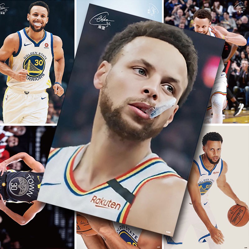 1saye雜貨鋪🛒庫里海報  新款NBA勇士隊周邊斯蒂芬.庫里Stephen Curry 應援海報