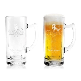 ［LOVE HOUSE] 虎牌Tiger 玻璃啤酒杯 玻璃杯 啤酒杯 手把酒杯(330ml)
