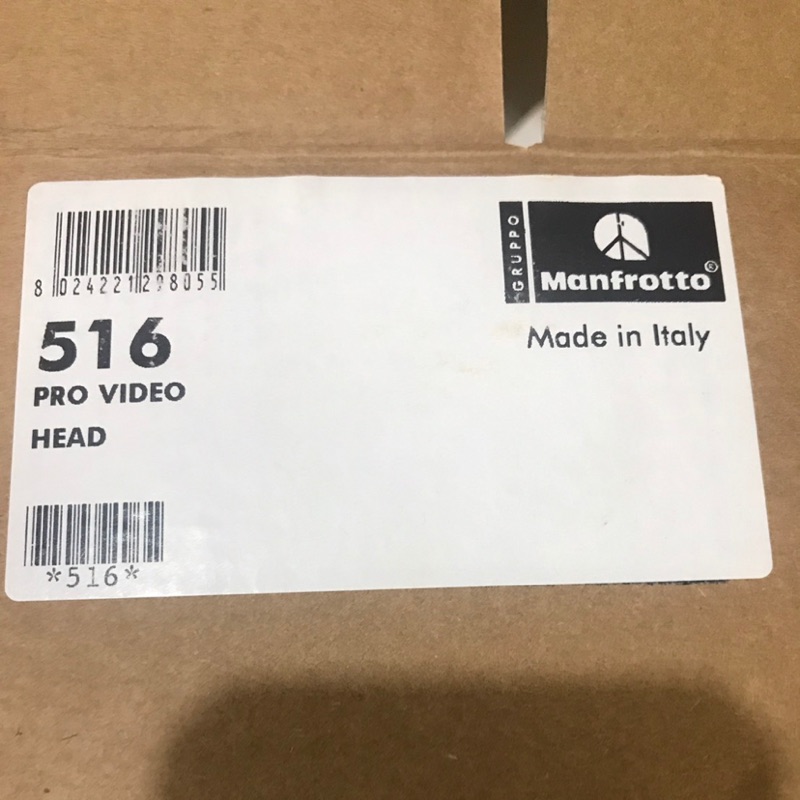 Manfrotto 516 pro video head 全新未拆 盒裝完整 雲台 腳架雲台 Manfrotto 516