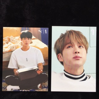 🌟限量已絕版🌟Jin💖金碩珍❤️PUMA官方一代+二代雙面明信片小卡✨防彈少年團♥️BTS♥️pumaxbts