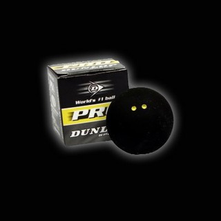 DUNLOP 登錄普 squash 壁球(國際正式比賽球)PRO(雙黃點)