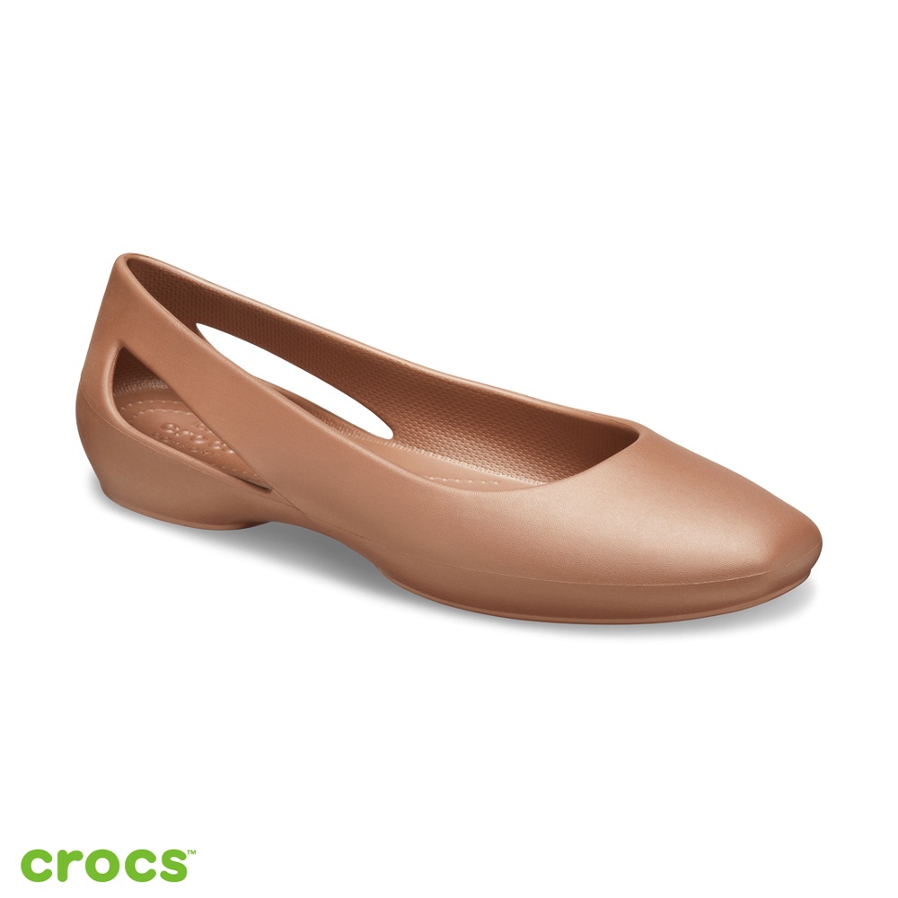 Crocs 卡駱馳 (女鞋) 思瓏女士平底鞋-205873-854_洞洞鞋