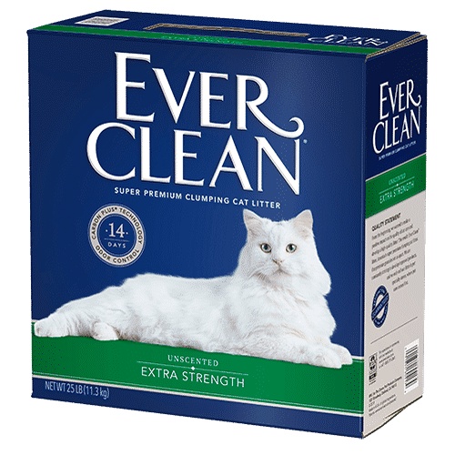 美國 EverClean 藍鑽貓砂 藍標 綠盒 25LB/11.3kg 2盒一組出清賣
