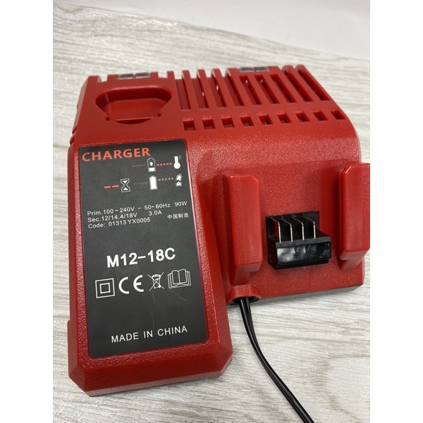 適用milwaukee 米沃奇m12充電器 M12-18C 快速充電器12V 14.4V 18V鋰電池充電器 快充