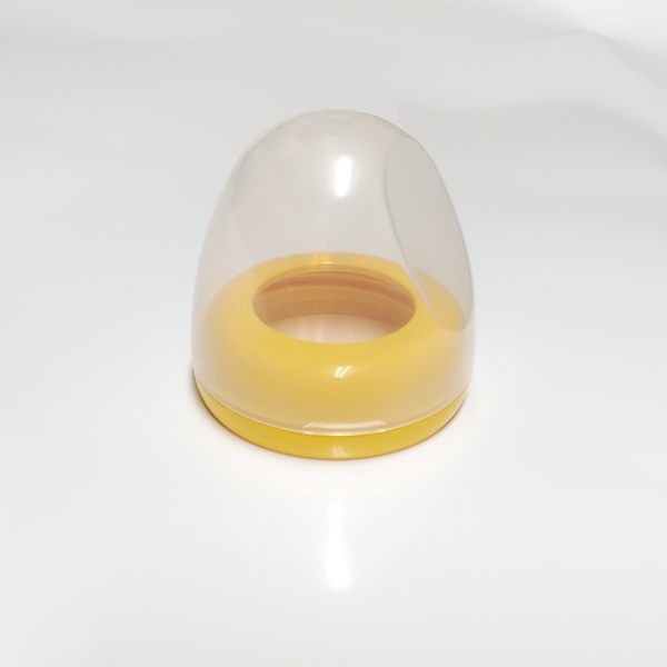 PIGEON 寬口母感奶瓶栓(黃色) +奶瓶蓋組合 $49