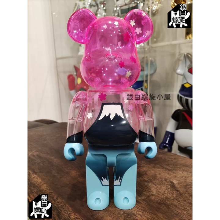 【銀白】 BE@RBRICK BEARBRICK 庫柏力克熊 400% 富士山 櫻花倒影 櫻花 倒影