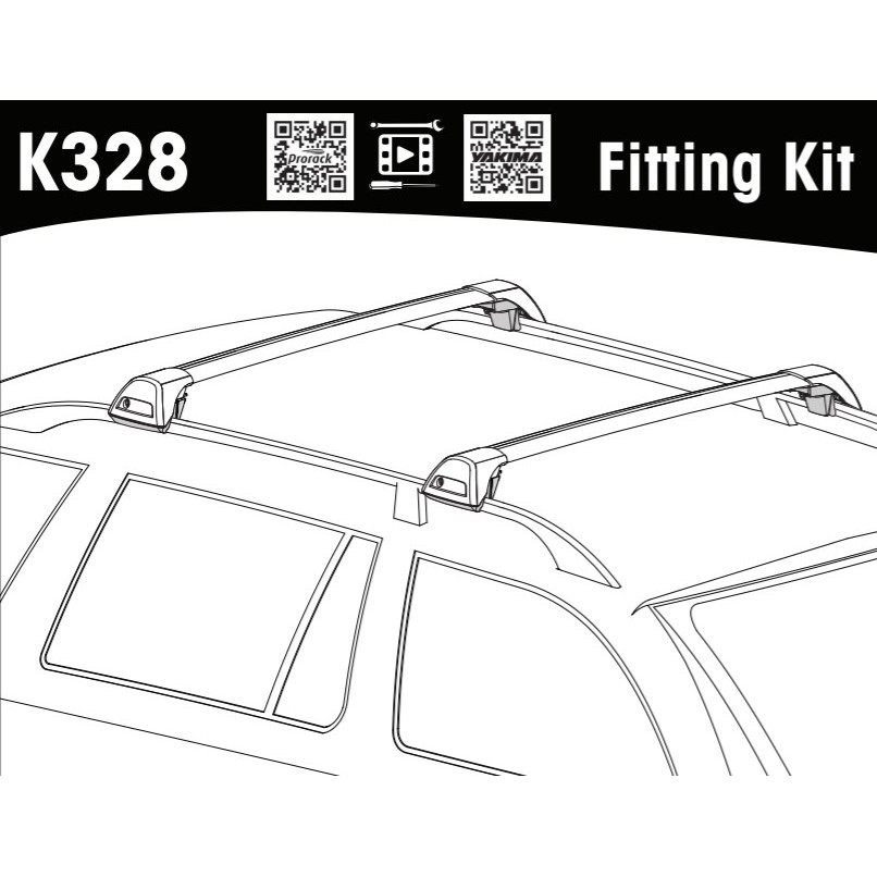2018年SKODA FABIA COMBI 有直桿專用YAKIMA安裝包單賣KIT K328夾具K-328不含車頂架