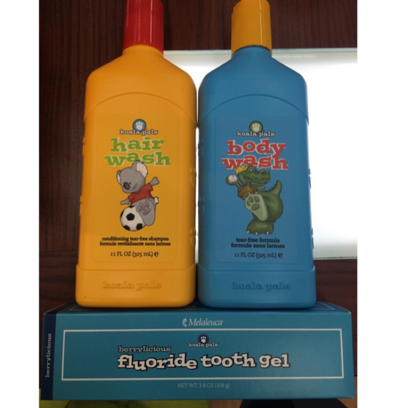 美樂家 熊寶寶沐浴露或洗髮乳(任2)+兒童牙膏(任1)