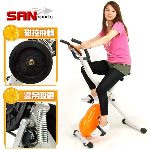 【SAN SPORTS 山司伯特】飛輪式MAX磁控健身車C121-340 (室內腳踏車